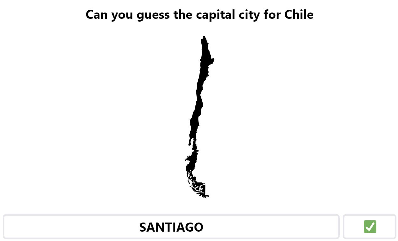 Daily Worldle 674 Bonus Capital City - November 26th 2023