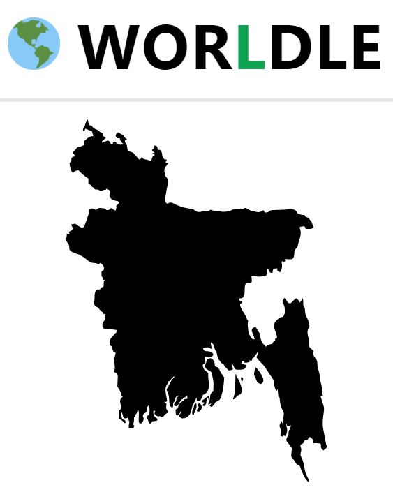 Daily Worldle 676 Country - November 28th 2023