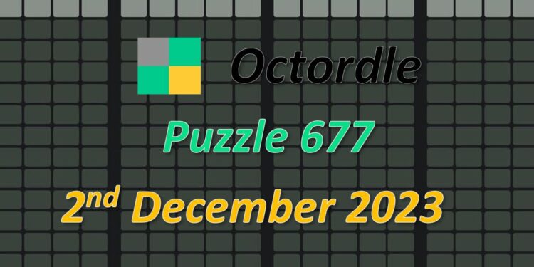 Daily Octordle 677 - December 2nd 2023