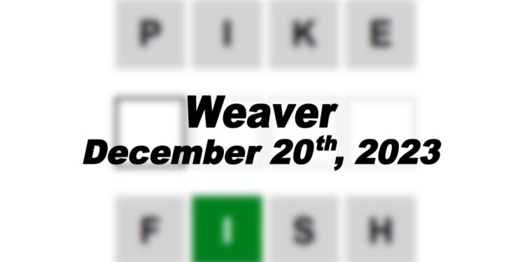 Daily Weaver Answers - 20th December 2023
