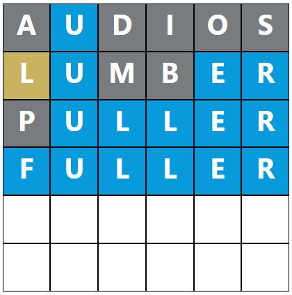 Daily Word Hurdle #1384 Afternoon Answer - 10th December 2023
