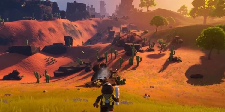 How to find Desert Biome Dry Valley LEGO Fortnite Map Location