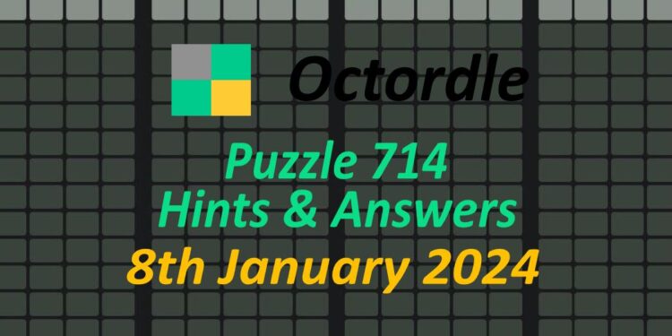 Daily Octordle 714 - January 8th 2024