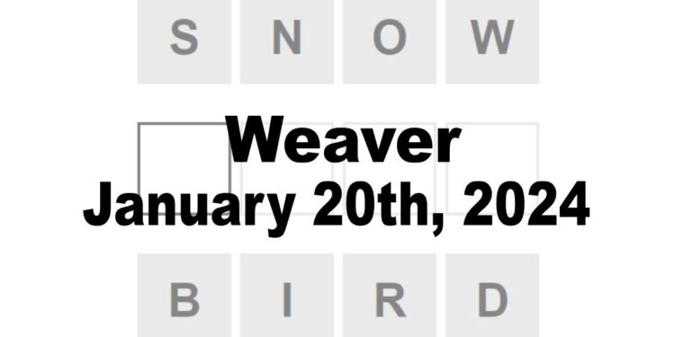 Daily Weaver Answers - 20th January 2024