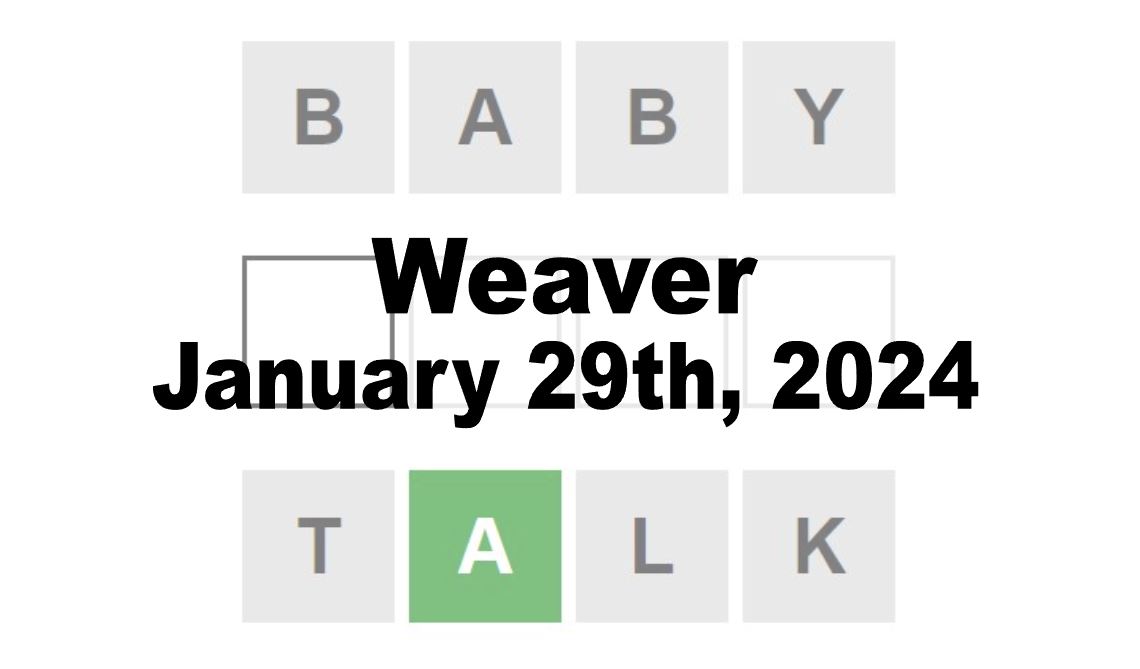 Today’s ‘Weaver’ Answer: January 29th 2024 Hints and Solution