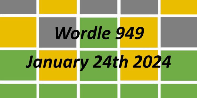 Daily Wordle 949 - 24th January 2024