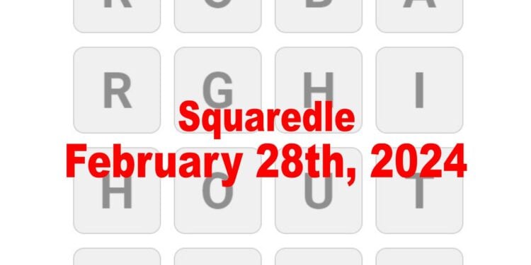 Daily Squaredle Word Answers February 28th 2024 Solutions 2 28 24   Daily Squaredle Answers 28th February 2024 750x375 