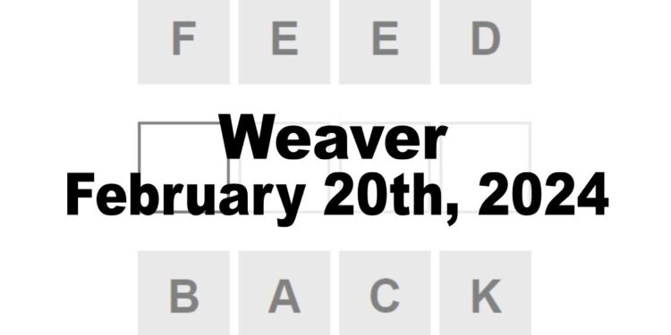Daily Weaver Answers - 20th February 2024