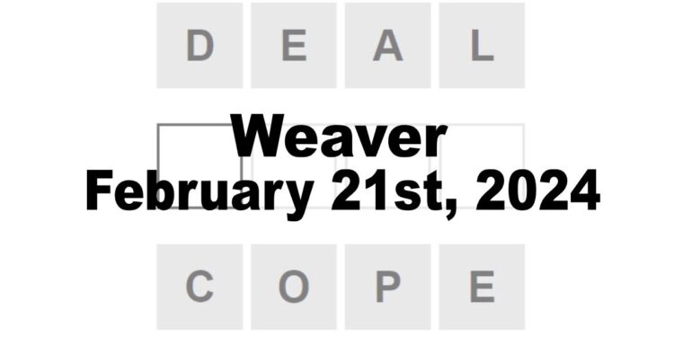 Daily Weaver Answers - 21st February 2024