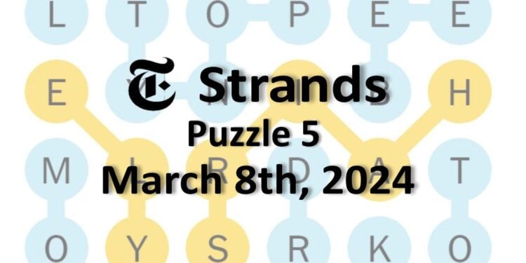 Daily Strands 5 Answers Today - 8th March 2024