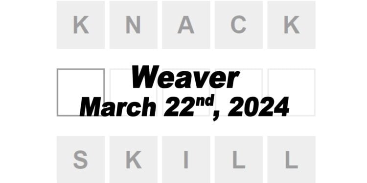 Daily Weaver Answers - 22nd March 2024