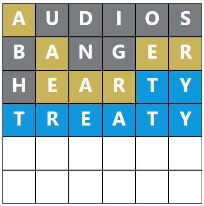 Daily Word Hurdle #1584 Afternoon Answer - 18th March 2024