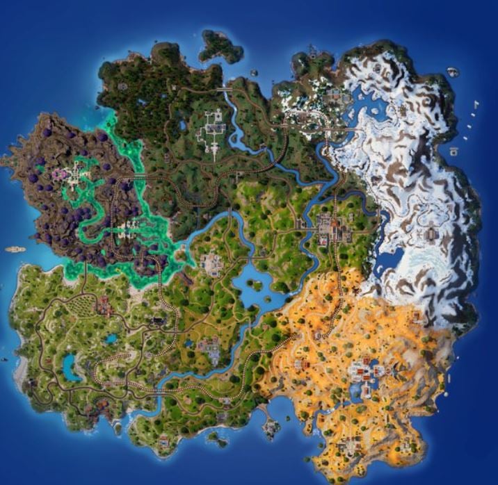 Fortnite Chapter 5 Season 2 2024 Map - Marjy Shannen