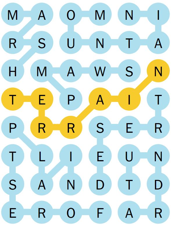NYT Strands 15 Completed Puzzle - 18th March 2024