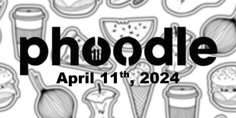 Daily Phoodle - 11th April 2024