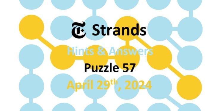 Daily Strands 57 Answers Today - 29th April 2024