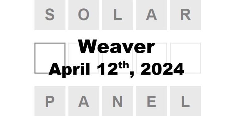 Daily Weaver Answers - 12th April 2024