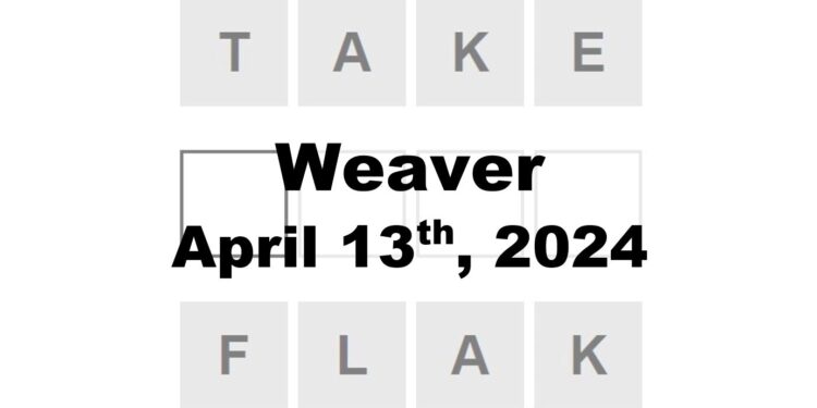 Daily Weaver Answers - 13th April 2024