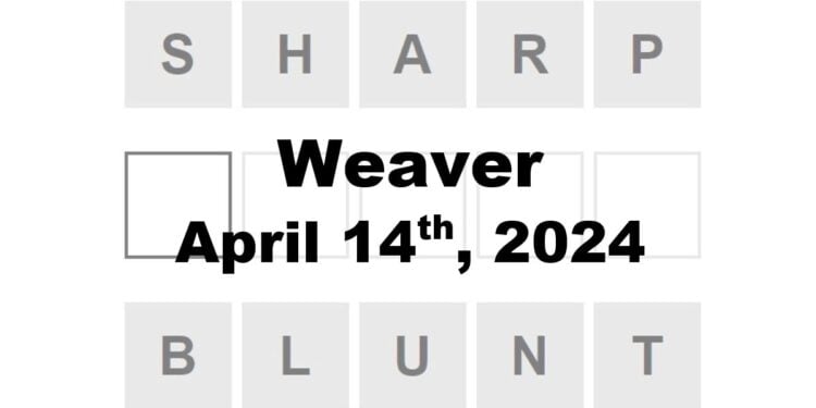 Daily Weaver Answers - 14th April 2024