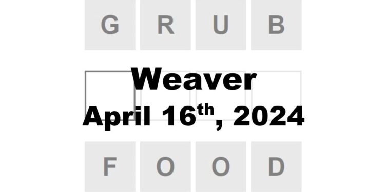 Daily Weaver Answers - 16th April 2024