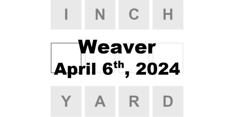 Daily Weaver Answers - 6th April 2024