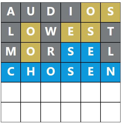Daily Word Hurdle #1670 Afternoon Answer - 30th April 2024