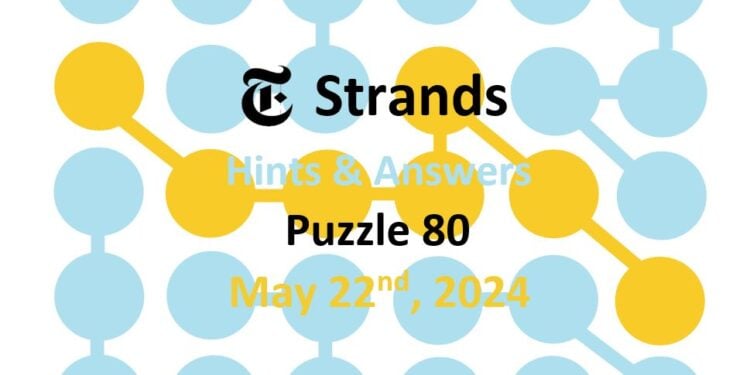 Daily Strands 80 Answers Today - 22nd May 2024