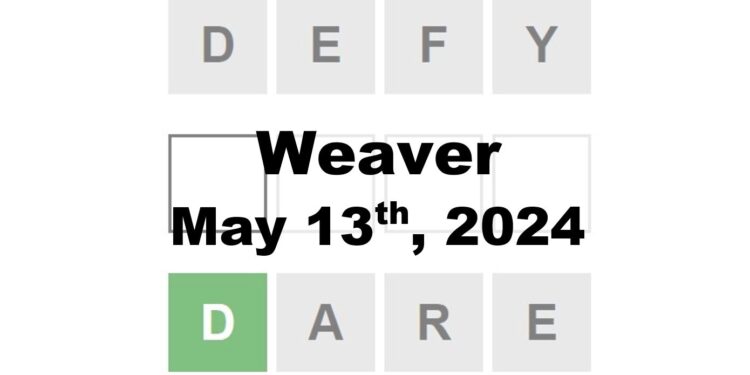 Daily Weaver Answers - 13th May 2024