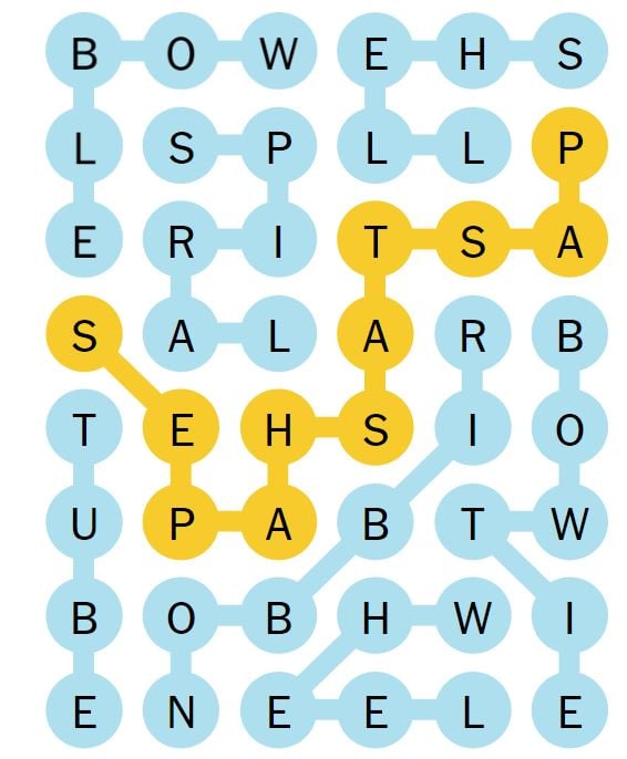 NYT Strands 85 Completed Puzzle - 27th May 2024