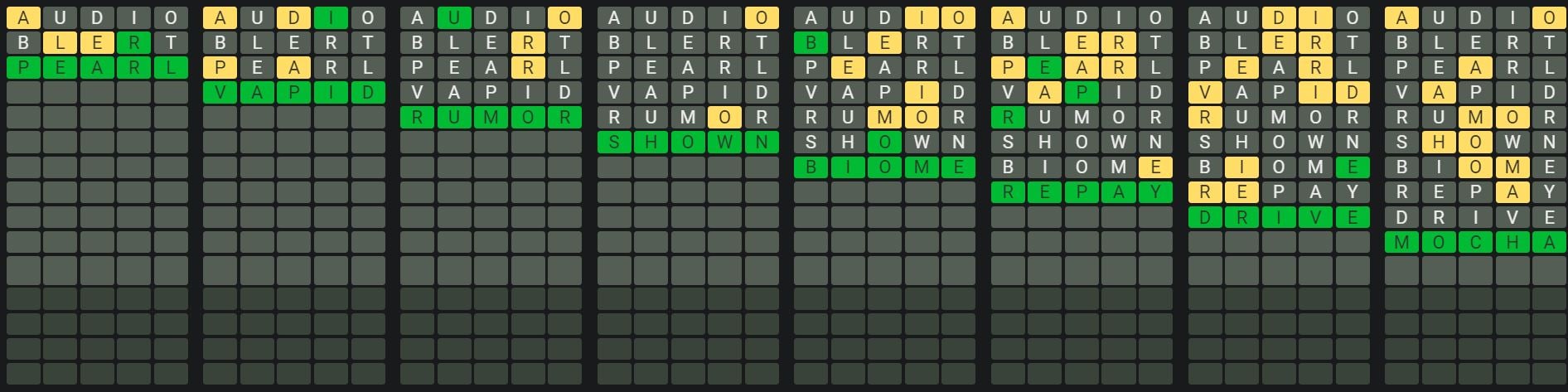 Daily Octordle 882 Sequence Answer - June 24th 2024