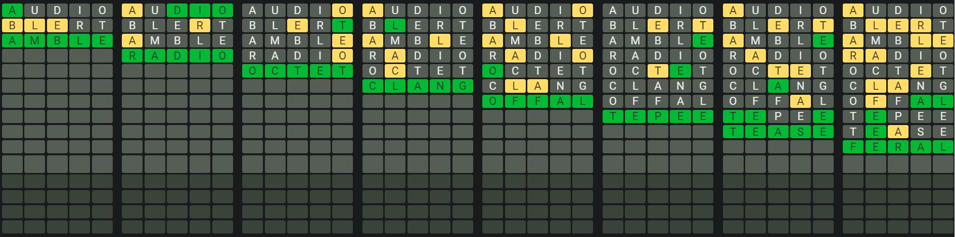 Daily Octordle 883 Sequence Answer - June 25th 2024