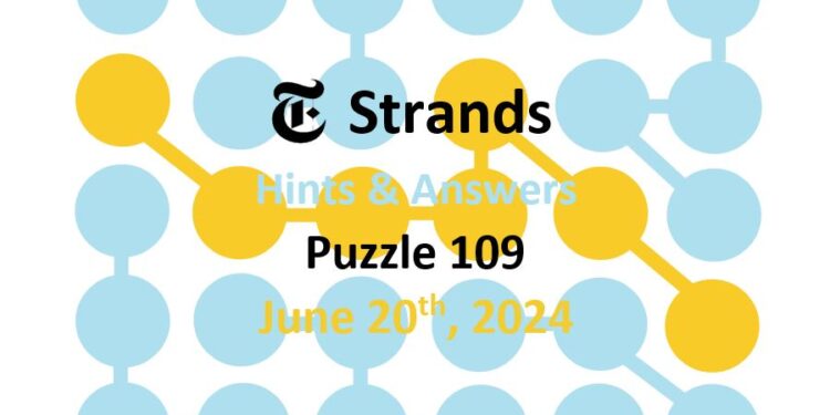 Daily Strands 109 Answers Today - 20th June 2024