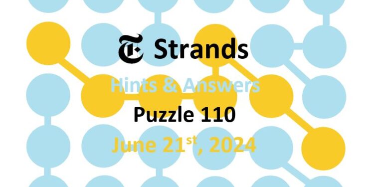 Daily Strands 110 Answers Today - 21st June 2024