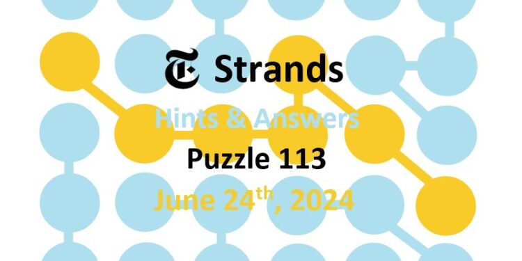 Daily Strands 113 Answers Today - 24th June 2024