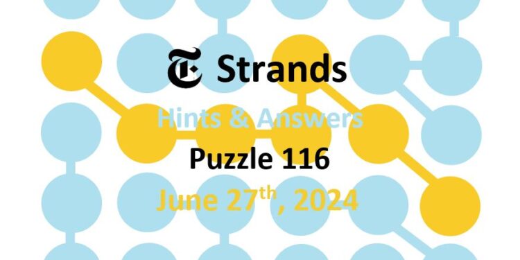 Daily Strands 116 Answers Today - 27th June 2024