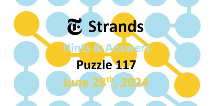 Daily Strands 117 Answers Today - 28th June 2024