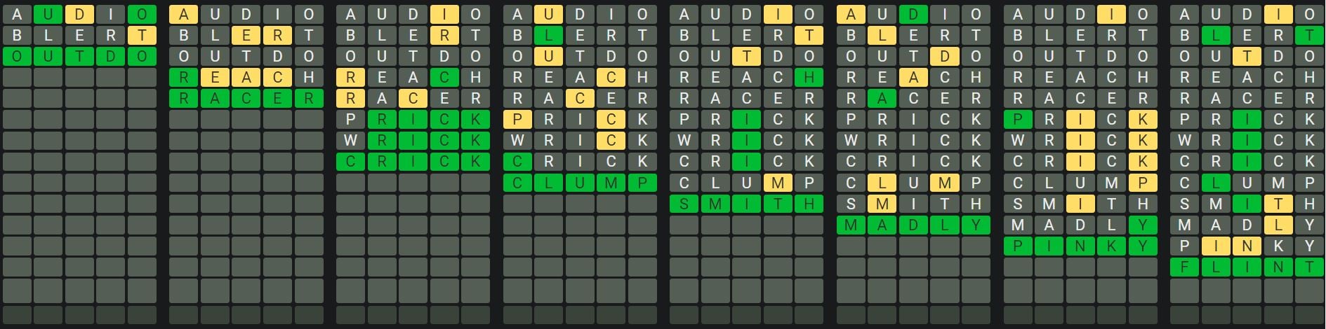 Daily Octordle 900 Sequence Answer - July 12th 2024