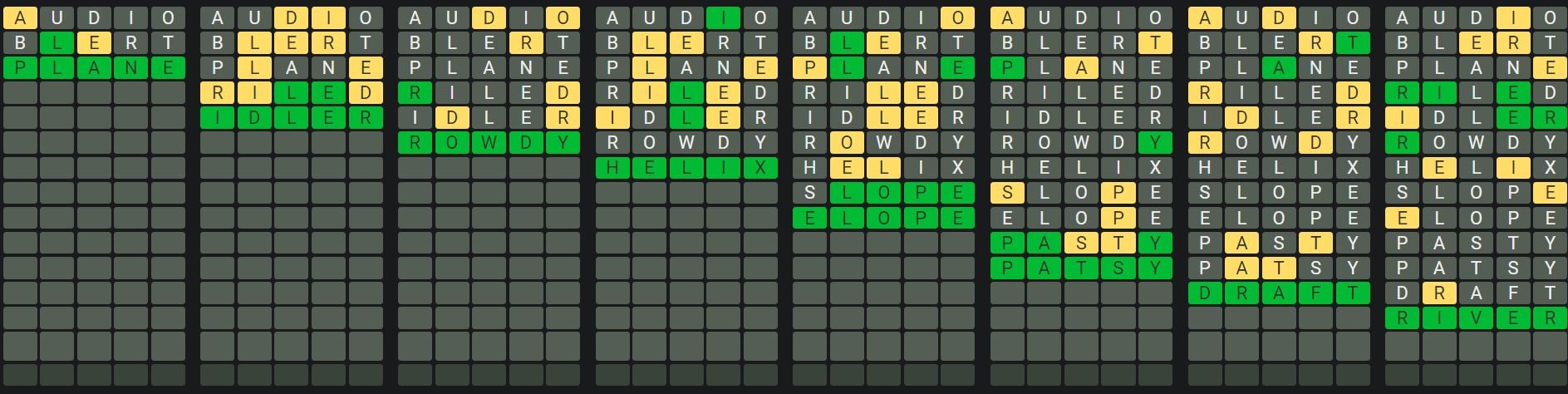 Daily Octordle 915 Sequence Answer - July 27th 2024