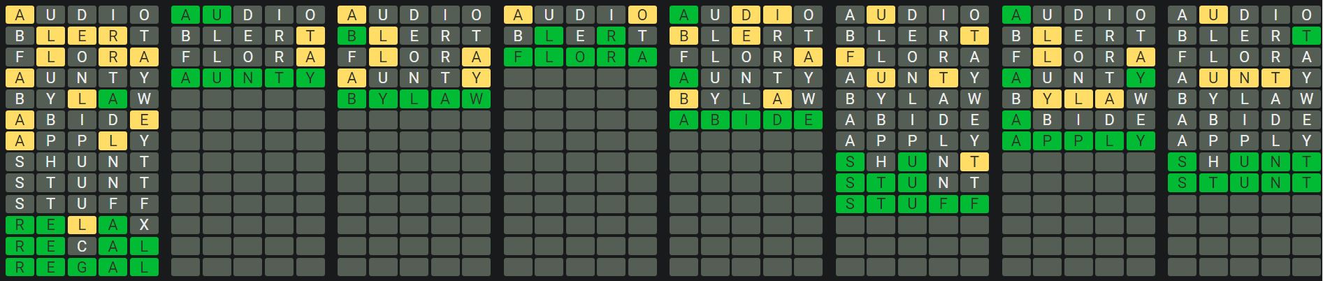 Daily Octordle Answer 906 - July 18th 2024