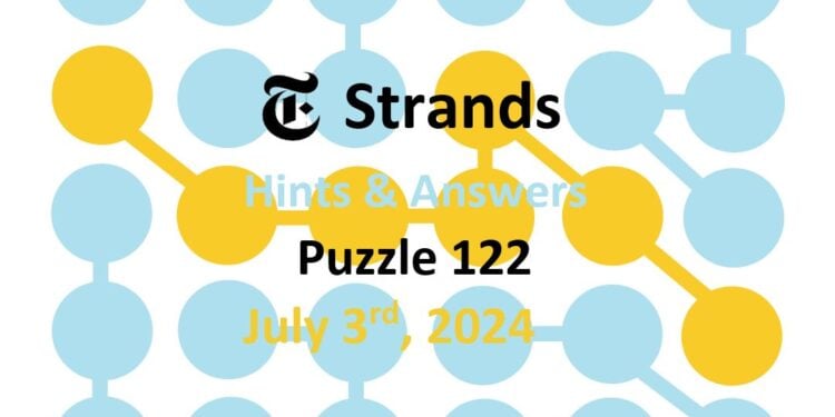 Daily Strands 122 Answers Today - 3rd July 2024
