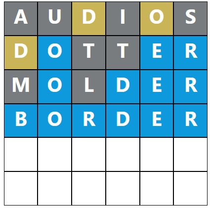 Daily Word Hurdle #1811 Morning Answer - 10th July 2024