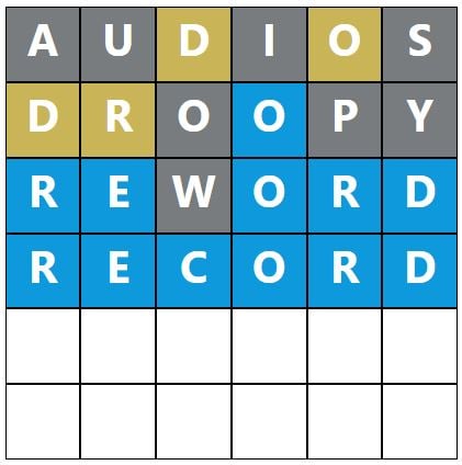 Daily Word Hurdle #1848 Afternoon Answer - 28th July 2024