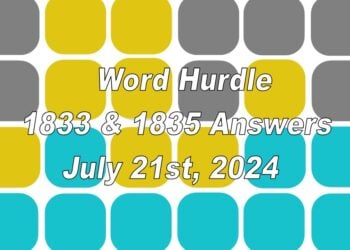 Word Hurdle #1833 & #1834 - 21st July 2024