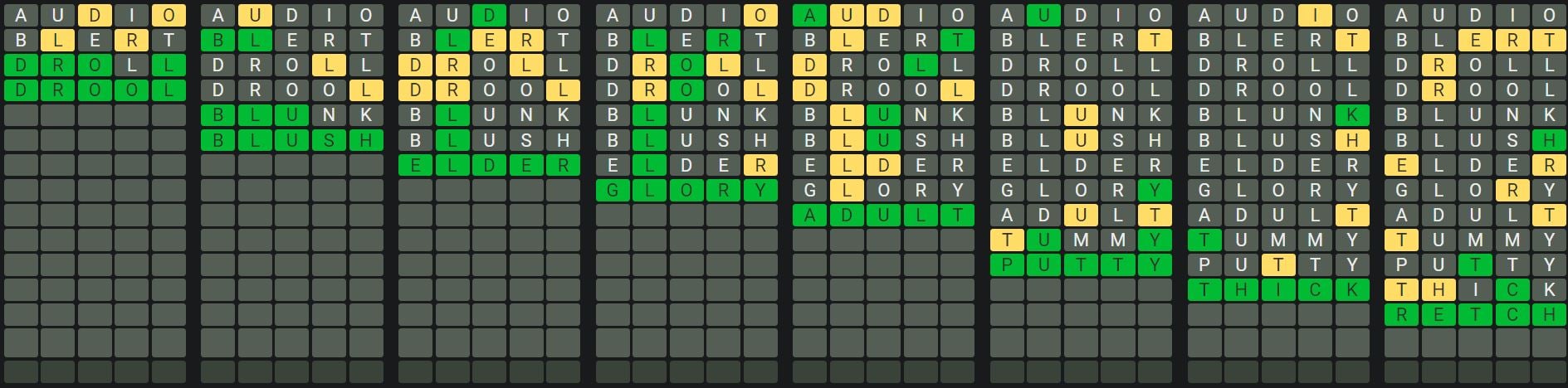 Daily Octordle 939 Sequence Answer - August 20th 2024