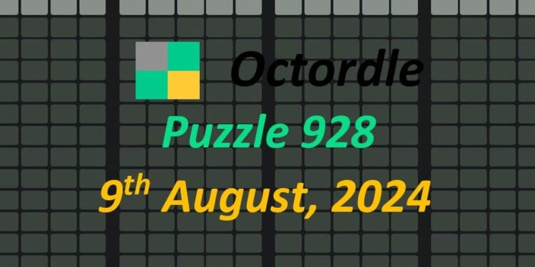 Daily Octordle 9th August 2024 Answers Today 928