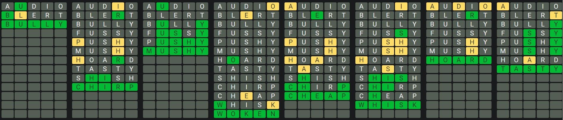 Daily Octordle Answer 949 - August 30th 2024