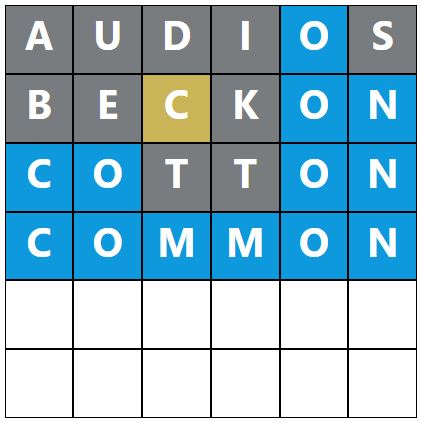 Daily Word Hurdle #1883 Morning Answer - 15th August 2024