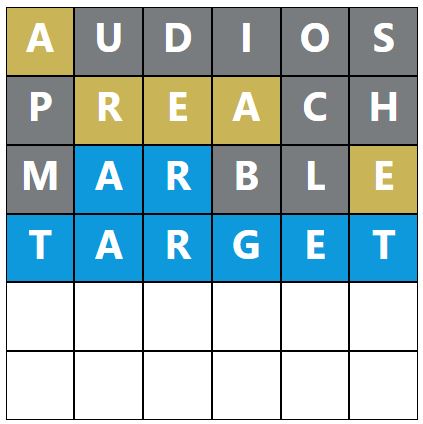 Daily Word Hurdle #1903 Morning Answer - 25th August 2024