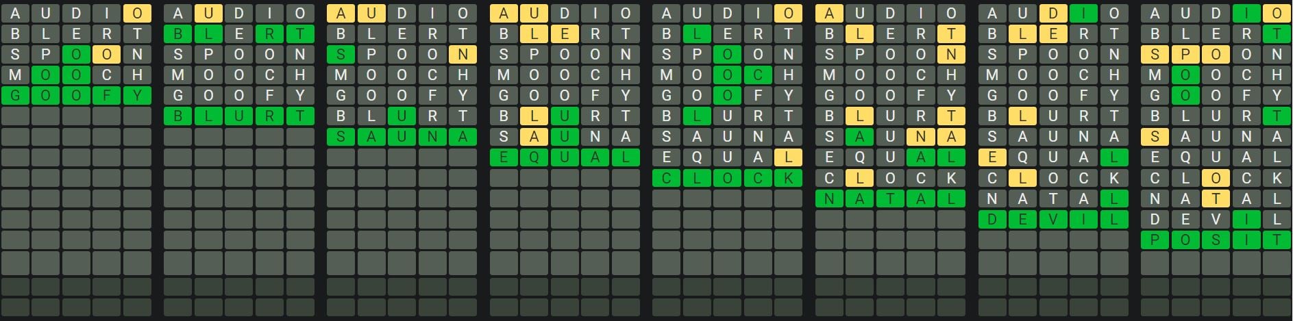 Daily Octordle 963 Sequence Answer - September 13th 2024