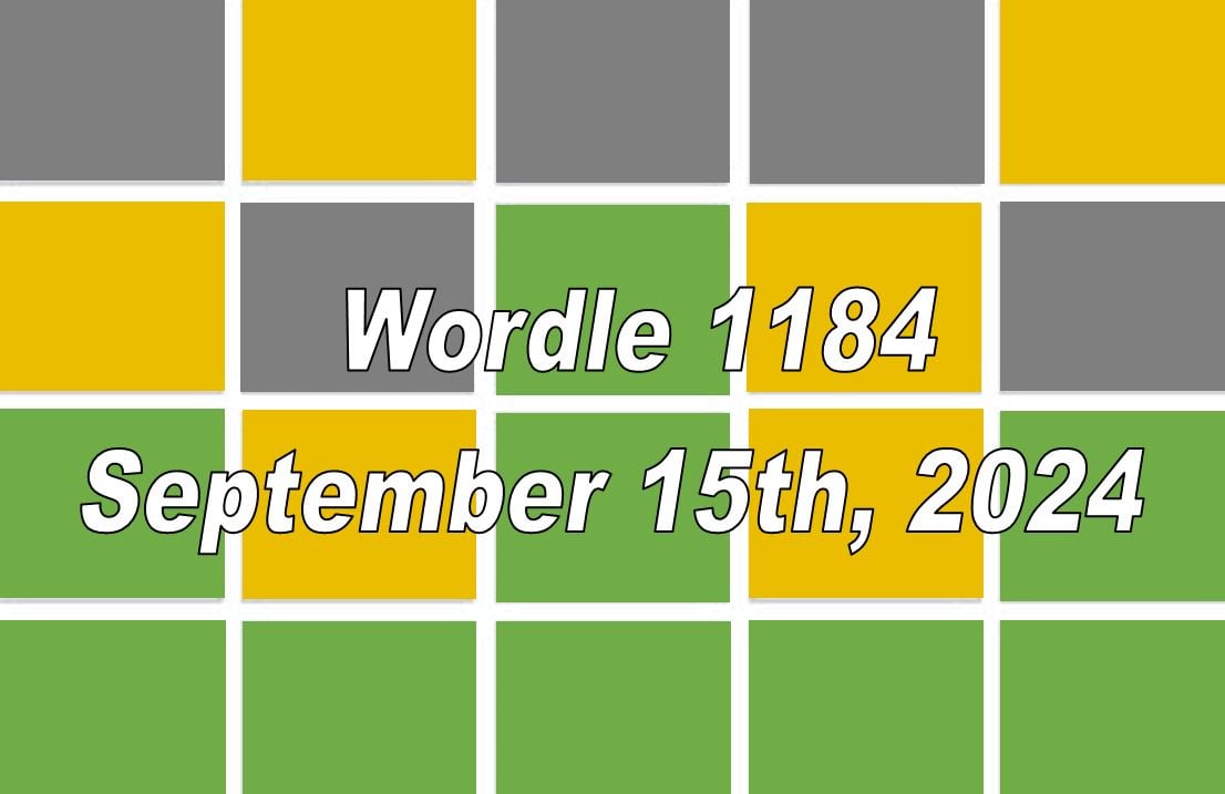 ‘Wordle’ Answer Today 1184 September 15th 2024 Hints and Solution (9